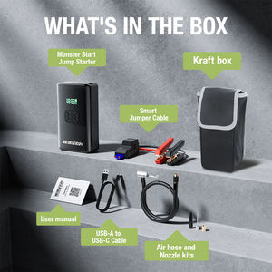 Yesper 383 קפיצה ניידת & 10000 בנק כוח 150 psi צמיג psi עם אור הוביל לאופנועים ומחיר מכוניות - Product Image 6