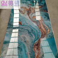 Feuille de PVC artificielle en marbre UV, vente chaude 2023