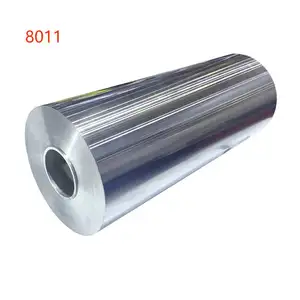 8011 O H Temper Folha de alumínio AL Foil Alu Foil Jumbo Roll Grande roda para embalagem de alimentos Embalagem flexível Blister Pharma Pack