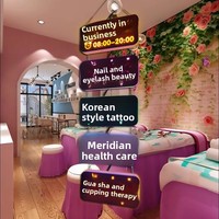 Panneau publicitaire lumineux LED mural amovible pour salon de beauté, en verre, avec découpe personnalisée pour nail art et broderie