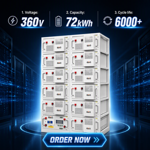 Paquete de Baterías de Iones de Litio de Alto Voltaje de 360V 200Ah con BMS Inteligente para Almacenamiento de Energía Industrial y Comercial de 72kWh - Product Image 1