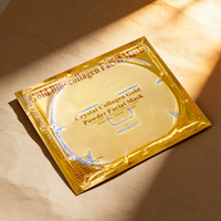 Mascarillas Faciales de Colágeno para el Cuidado de la Piel, Reafirmantes, Hidratantes y Nutritivas, Cuidado de la Piel Coreano, Mascarilla de Lámina con Ampolla de Oro de 24K