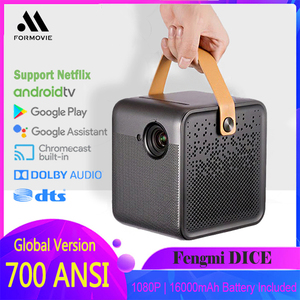 Want forfilm Dice — Mini <span class=keywords><strong>projecteur</strong></span> Tv 3D intelligent <span class=keywords><strong>Led</strong></span>, 700 Lumens Ansi, avec <span class=keywords><strong>batterie</strong></span>, pour l'extérieur, 1080 px - Product Image 2