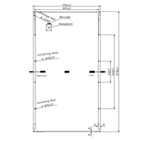 Panneaux solaires monocristallins PERC N-Type 9BB 10BB à verre simple, haute puissance, économiques, de niveau 1, 530-555W, pour l'énergie à grande échelle