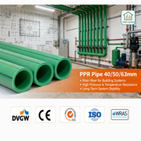 Service OEM ODM direct usine – Tuyaux PPR 20-160mm PN20 – Matériaux de plomberie – Tuyaux PPR en plastique verts pour l'alimentation en eau