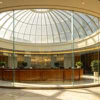 Verre de sécurité insonorisé résistant à la pression du vent pour cuisine solaire, verre flotté transparent PVB laminé, mur-rideau anti-éclatement Shunhua