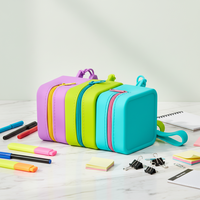 Porte-monnaie en silicone portable, mini, étanche, avec sangle de poignet, fermeture éclair, pochette de rangement