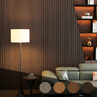 Panneau mural rainuré en WPC ignifuge et imperméable |   Décoration moderne pour bureau, salon, villa, chambre à coucher avec design graphique