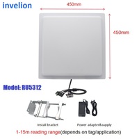 Lecteur-graveur RFID UHF intégré longue portée 8-10M avec antenne circulaire 9dBi |   Boîtier ABS TCP/IP RS232 pour stationnement