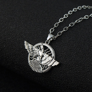 Ashur colgante collar Lama alado Toro Lamassu collares para hombre mujer asirio deidad protectora joyería - Product Image 5