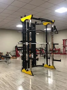 Çok fonksiyonlu güç kafes kablo kapalı alan spor ekipmanları setleri Smith makinesi çok fonksiyonlu ev jimnastik salonu eğitmen Smith makinesi