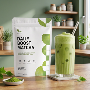 Matcha Artesanal de Grado Ceremonial en Bolsa de Aluminio, Té Verde Puro Orgánico, Soporte para Diseño de Marca Personalizada, Venta al por Mayor - Product Image 1