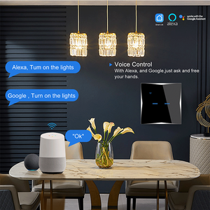 LangYeao Negro Blanco Tuya WiFi Smart Touch <span class=keywords><strong>Switch</strong></span> Cable neutro necesario Multi-Share Función Temporizador Configuración RoHS Certificado CE - Product Image 4