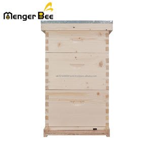 New Hot Sale Unassembled China Fir <b>Wooden</b> Honey Bee Hive Boxes Bee Farm Beekeeping Bee House Home - Product Image 1