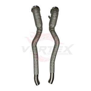 Tubo de Escape Largo Vortex de Acero Inoxidable 304 con Acabado Espejo de 1.5 mm para Ferrari F12 6.3L V12 2012-2017 con Protección Térmica de Alto Rendimiento - Product Image 3
