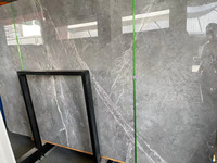 Dalle de marbre naturel gris royal poli, grande dalle moderne pour mur de villa, revêtement de sol et plan de travail
