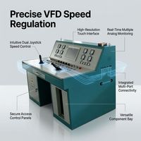 Sistema de Control Eléctrico de Frecuencia Variable (VFD) Totalmente Digital para Automatización PLC, para Elevadores Mineros, Bobinadoras de Mina, Consola de Control VFD