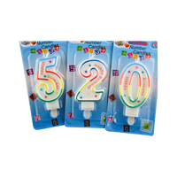 Bougie d'anniversaire musicale magique scintillante pour gâteau, vente en gros