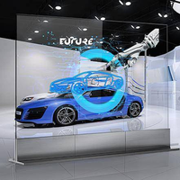 Écran LED transparent 3D P2.5, prix d'usine, mur vidéo, écran holographique, panneau flexible grand format 3D