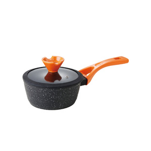 Shanchu Black Crystal Milk Pan 16cm Non-Stick Sauce Pan Household Cooking Pot With Lid - Product Image 1