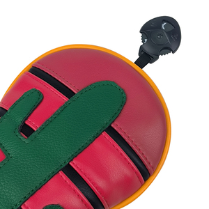 Accessoires de golf populaires : Housses de tête de club de golf en cuir PU <span class=keywords><strong>pour</strong></span> <span class=keywords><strong>driver</strong></span> en bois, et Entraîneur de grip de golf Jacquard - Product Image 2