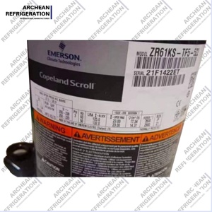 5 tấn ZR61KS-TF5-522 Trung Quốc copeland hộ gia đình AC máy nén 220V 60Hz - Product Image 6