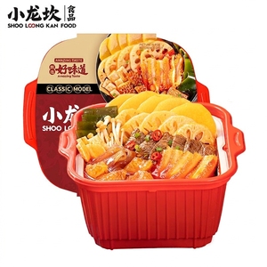 Boîte repas auto-chauffante Xiaolongkan 398g Nouilles épicées au bœuf, chauffage rapide en 15 minutes pour le bureau et les réunions - Product Image 1
