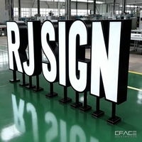 Prix d'usine en gros, lettres lumineuses 3D LED sur mesure, enseigne à lettres lumineuses étanche IP65 pour les entreprises automobiles et les parcs