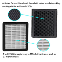 Pemurni udara PM2.5 atau ozon penghilang, Filter komposit karbon H12 H13 pengganti 2-dalam-1