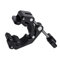 Pince de fixation professionnelle avec filetages 1/4 et 3/8 pour rig DSLR, moniteur d'appareil photo, éclairage LED, microphones, photographie