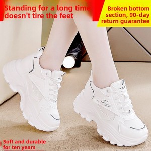 <span class=keywords><strong>Sneakers</strong></span> con Tacco Nascosto in Vera <span class=keywords><strong>Pelle</strong></span> Bianca, Versatili Scarpe Estive da <span class=keywords><strong>Donna</strong></span>, Traspiranti e Casual per Primavera/Autunno - Product Image 3