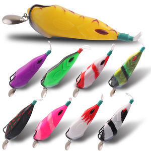 ชุดเหยื่อตกปลาแบบนิ่ม รุ่นปรับปรุง Thunder Frog Flying Fish Leifeng 15 กรัม พร้อมร่องเลือดด้านบน ตัวเบ็ดคู่ - Product Image 1
