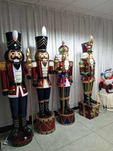 <span class=keywords><strong>Soldat</strong></span> Casse-Noisette géant grandeur nature de 1,5 m en résine, artisanat, figurine de Noël, cadeau, ornements, décorations de Noël d'extérieur - Product Image 5