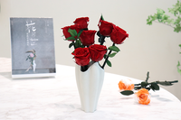 Roses éternelles à longue tige en gros, roses simples pour Noël, la Saint-Valentin, la fête des mères, la remise des diplômes, fleurs décoratives pour la maison