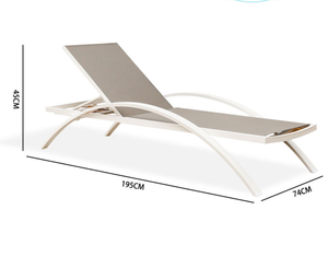 Lit de plage Mobilier d'extérieur moderne <span class=keywords><strong>Piscine</strong></span> Utilisation de la plage Forme <span class=keywords><strong>Pas</strong></span> <span class=keywords><strong>cher</strong></span> Soleil Sommeil Lit Chaise longue - Product Image 6