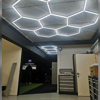 Lampu Garasi LED Sarang Lebah Heksagonal - Dapat Diredupkan & Portabel Tahan Air IP54 untuk Penggunaan Kantor & Hotel