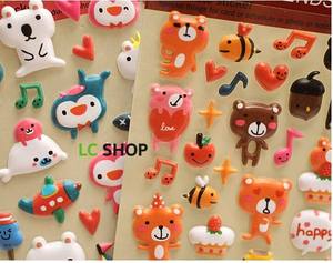 สติกเกอร์ไวนิลกันน้ำสำหรับเด็กลายการ์ตูนทำจากโฟม EVA 3D ได้ตามต้องการ - Product Image 4