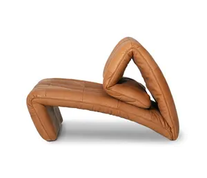 Italia Luxury Living Room Lounge Chair divano rilassante creativo reclinabile pieghevole in pelle di velluto per la casa Hotel