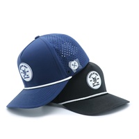Gorra de Golf de 5 Paneles, Impermeable, Mezcla de Poliéster/Algodón, Estilo Deportivo Unisex, Bordado de Lona de Alta Calidad, Cierre de Hebilla