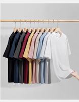 Bestseller Heren Formele Slim Fit Gebreide Sport T-shirts Klantspecifiek Logo Zeefdruk Effen 100% Katoen Korte Mouw