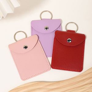 Anti-lost PU Leather Credit Cards <b>Holder</b> Simple Portable Business Card <b>Holder</b> Small <b>Wallet</b> for Daily Use - Product Image 2