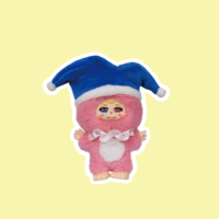 Poupée en peluche de cirque, boîte mystère, décoration de bureau, jouet en peluche à visage en PVC, objet de collection, décoration d'intérieur, cadeau, version MINI