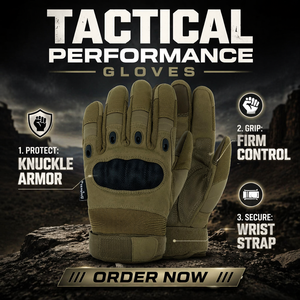 Gants tactiques professionnels à doigts entiers avec protection des articulations, pour <span class=keywords><strong>moto</strong></span>, cyclisme, équipement <span class=keywords><strong>de</strong></span> plein air pour hommes - Product Image 6