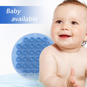 Hengai - Cepillo de silicona para espalda, 30x30 cm, montado en la pared con ventosa para masaje en el baño - Product Image 2