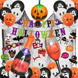 Halloween Ballon Girlande Arch Kit Helium Luftballons Folie Set für Halloween Day Party Dekorationen Halloween Ornament Requisiten