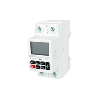 Interruptor de Tiempo Digital de 2 Polos y 63A con 16 Programas de Encendido/Apagado e Indicación LED del Estado del Relé, 1,000,000 Ciclos