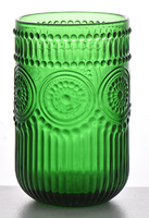 Vente chaude Gobelet en verre transparent écologique de style tournesol moderne pour vin rouge Décoration de bar à domicile