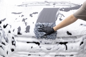 Gant de lavage de voiture en microfibre OEM 850 GSM double face avec poignée de pouce, super absorbant, prix usine - Product Image 4