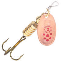 Umpan Pancing Spoon Spinner 6.7CM-5.8G 5 Warna, Spinnerbait Logam dengan Bilah Logam untuk Memancing Ikan Trout