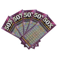 Tarjeta de rascar profesional, tarjetas de lotería, impresión de papel de juego de lotería, boletos de rascar de lotería personalizados para ganancias instantáneas